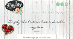 Desktop Screenshot of hayleycakesandcookies.com