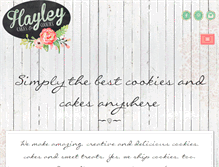 Tablet Screenshot of hayleycakesandcookies.com